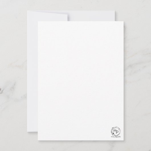 When it’s cold outside… サンキューカード (裏面)