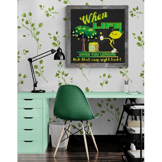 When Life 与え You Lemonsおもしろい引用文 ポスター