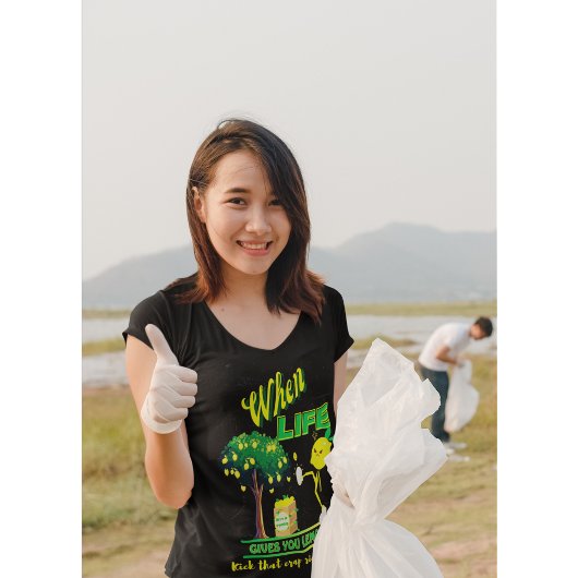 When Life 与え You Lemonsおもしろい引用文 Tシャツ