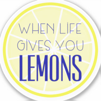 When Life 与え You  Lemonsのステッカー シール