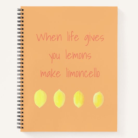 When Life 与え You Lemonsノート ノートブック (正面)