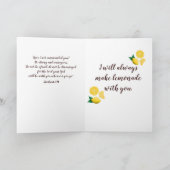 When Life 与え You Lemons勇気付けられるカード カード (内部)