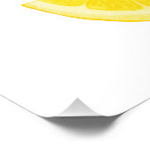 When Life 与え You  Lemons書道アートレモン フォトプリント (角)