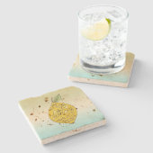 When Life 与え  you Lemons(人生のレモングラデーション) ストーンコースター (横)