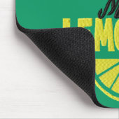 When Life 与え You Lemons (緑の背景) マウスパッド (コーナー)