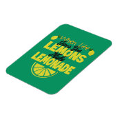 When Life 与え You Lemons (緑の背景) マグネット (左側)