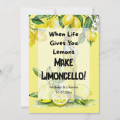 When Life 与え You  Limoncello Elopement Card 招待状 (正面)