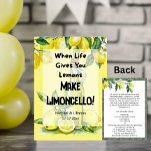 When Life 与え You  Limoncello Elopement Card