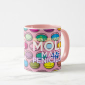 When Life 与え You Mold おもしろいクールガーリー Pink マグカップ (正面右)