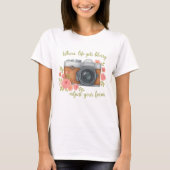 When life gets blurry adjust your focus tシャツ (正面)