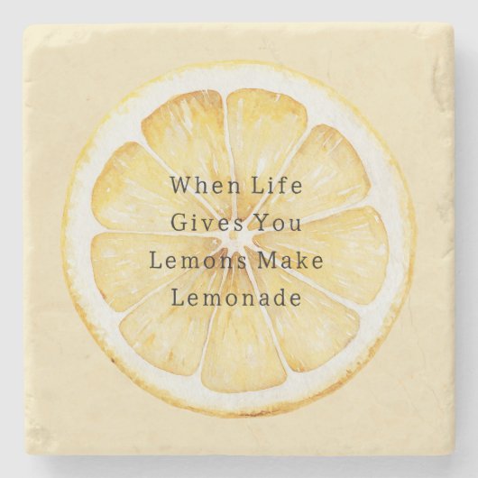 When Life Give Your Lemons ストーンコースター (正面)
