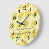 When Life Gives You Lemons ラージ壁時計 (傾斜)