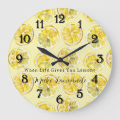 When Life Gives You Lemons ラージ壁時計 (正面)