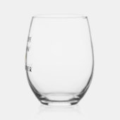 When Life Gives You Lemons Be A Squirter ステムなしワイングラス (左)