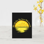 When Life Gives You Lemons Make... - Lemonade  カード (黄色い花)