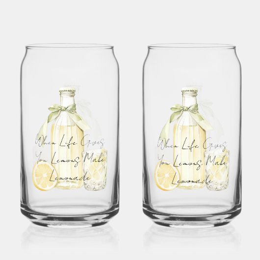 When Life Gives You Lemons Make Lemonade ガラス缶 (正面)