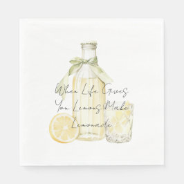 When Life Gives You Lemons Make Lemonade スタンダードランチョンナプキン