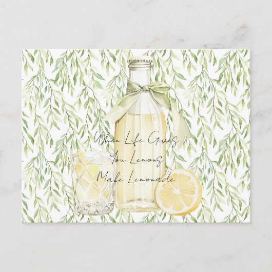 When Life Gives You Lemons Make Lemonade ポストカード (正面)