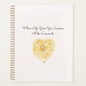 When Life Gives You Lemons, Make Lemonade Heart プランナー手帳 (正面)
