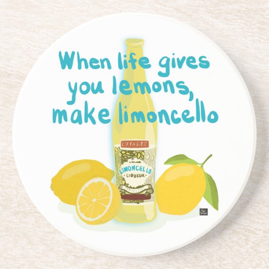 When Life Gives You Lemons - Make Limoncello コースター (正面)