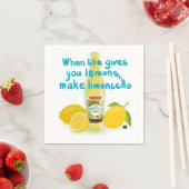 When Life Gives You Lemons - Make Limoncello スタンダードカクテルナプキン (インサイチュ)