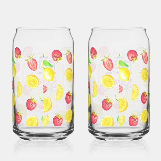 'When Life Gives You Lemons, Make Something Sweet' ガラス缶 (右)