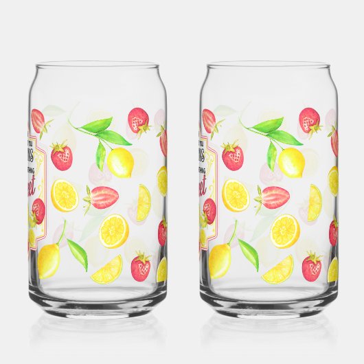 'When Life Gives You Lemons, Make Something Sweet' ガラス缶 (裏面)