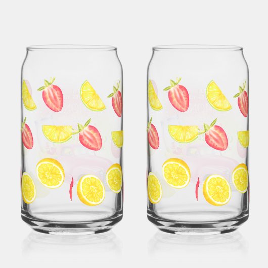 'When Life Gives You Lemons, Make Strawberry Lemon ガラス缶 (右)