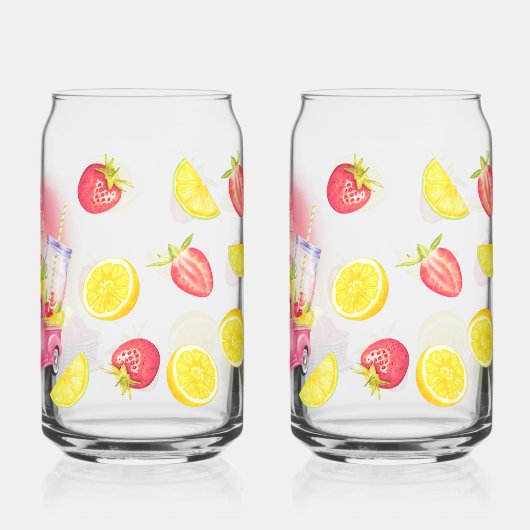 'When Life Gives You Lemons, Make Strawberry Lemon ガラス缶 (裏面)