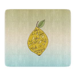 When Life Gives you Lemons Ombre     カッティングボード