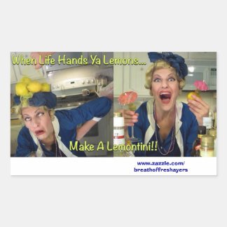 When Life Hands Ya Lemonsスタンプ 長方形シール