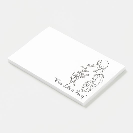 When Life Is Young 10" x 6" Post-it® Notes ポストイット (アングル)