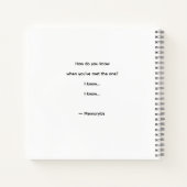 When Love Arrives – MemoryUs Journal ノートブック (裏面)