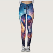 When Music meets the Cosmos Leggings Tights レギンス (正面)