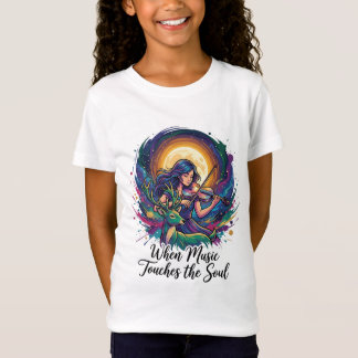 When Music Touches the Soul – Violin Art Tシャツ