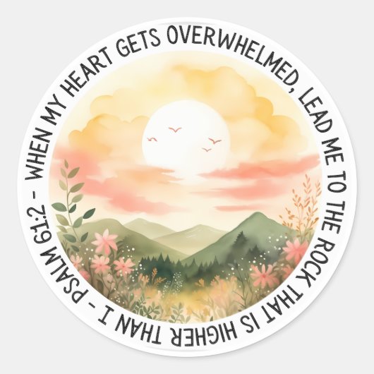 When My Heart Is Overwhelmed ラウンドシール (正面)