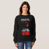 when my life gets complicated wine Winemaker Wine スウェットシャツ (正面フル)