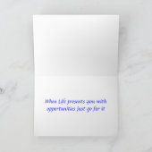 When Opportunity 来 Nocking カード (内部)