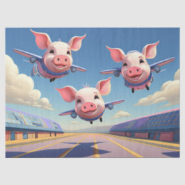 When Pigs Fly Funny Airplane Pigs 薄葉紙
