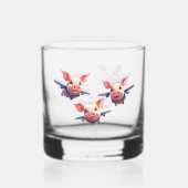 When Pigs Fly Funny Pig Airplanes ウイスキーグラス (正面)