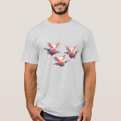 When Pigs Fly Funny Pig Airplanes Tシャツ (正面)