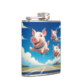 When Pigs Fly Funny Winged Pigs フラスク (右)