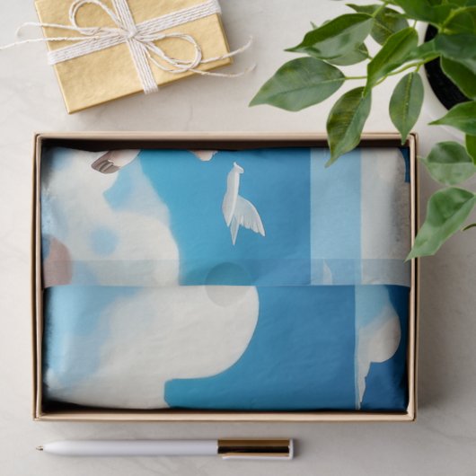 When Pigs Fly Funny Winged Pigs 薄葉紙 (ギフト)