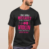 When Playing A Violin Player Violinist Music Women Tシャツ (正面)