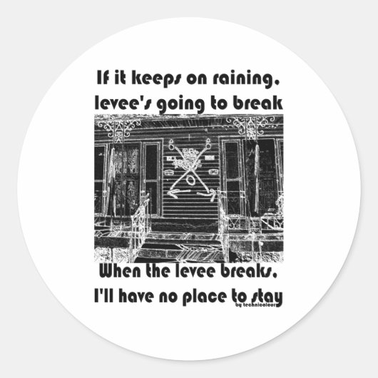 When The Levee Breaks _1  ラウンドシール (正面)
