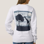When the Moon Whispers to the Giraffe スウェットシャツ (裏面)