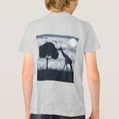 When the Moon Whispers to the Giraffe トライブレンドＴシャツ (裏面)