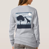 When the Moon Whispers to the Giraffe Tシャツ (裏面)