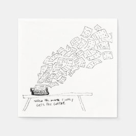 When the Muse Finally Gets Her Coffee スタンダードカクテルナプキン