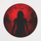 When the Night Screams in Red ラベル (デザイン2)